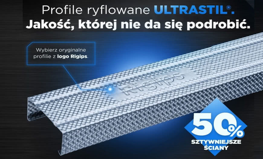 Profile ryflowane Rigips ULTRASTIL