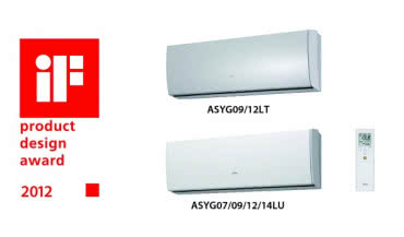 Klimatyzator Fujitsu serii LT/LU nagrodzony "iF product design award 2012"
