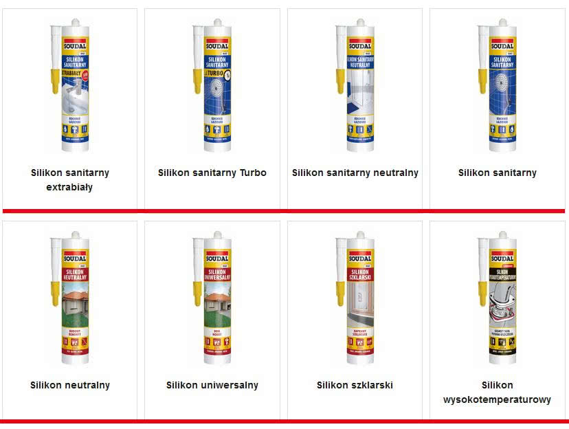 Silikony z grupy produktów DIY marki Soudal. fot. Soudal