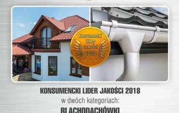 Nagroda Konsumencki Lider Jakości 2018 dla Blachy Pruszyński