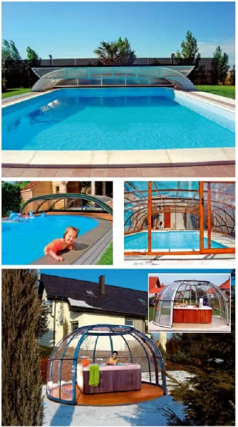 Przesuwne systemy zadaszeń basenów i wanien SPA